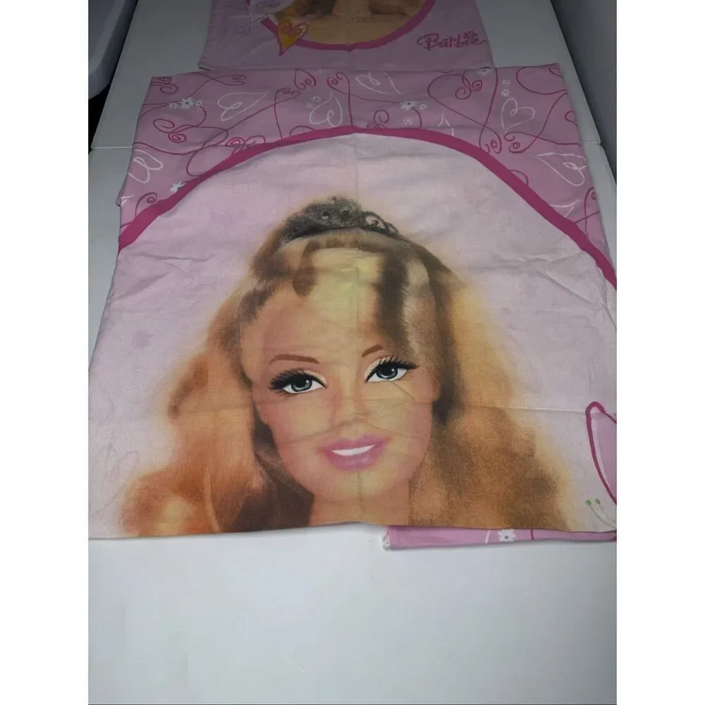 Vintage Barbie Cotton Bedding Set Duvet Pillowcase